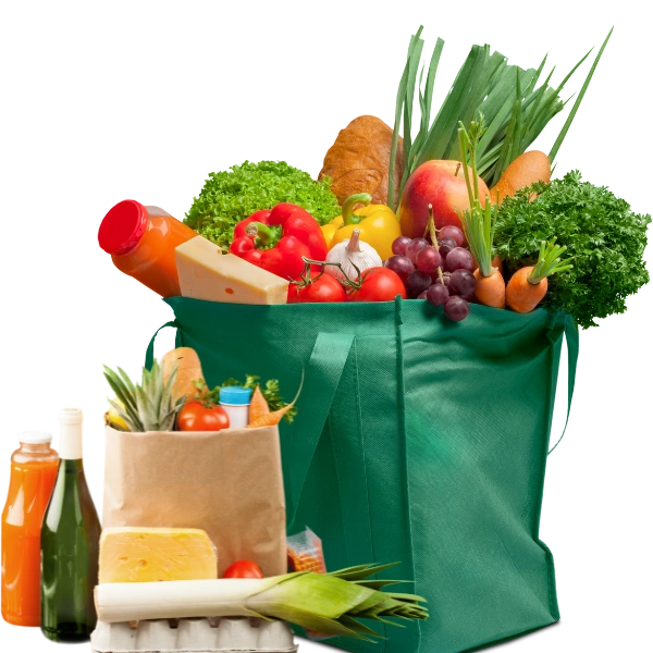 Groceries in the bag